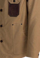 Junya Watanabe Comme Des Garçons Long-Sleeved Shirt with Elbow-Patches WP-J029-W251 BEIGE_44dd2dd9-2140-4c88-9c44-cd1de7f2ffc2