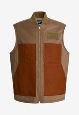 Junya Watanabe Comme Des Garçons Wool-Blend Zip-Up Vest WP-V002-W251 BEIGE X BRN X_21e779da-6b0d-4f4e-9db2-f82cb3e2b78b