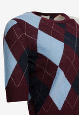 Khaite Argyle Knit Cropped Top Multicolor 18054655880_4171ba96-e36a-4f41-87c9-c6d0e78dc801