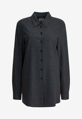 Khaite Auryn Long-Sleeved Shirt Gray 2412604217_3a28c00a-efe7-4bdb-ad46-b1a7a08e6d6c