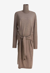 Lemaire Trompe L'oeil Midi Dress Taupe DR1082LK087BR446_243d4bdf-81e4-4243-9673-8635e78194ba