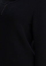 Lemaire Knitted Half-Zip Sweater Black TO1422LK1043BK999_2e5154c5-e7a6-4ec1-a2c2-3a19ff8d91e6