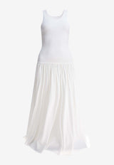 Loulou de Saison Jada Sleeveless Maxi Dress White JADAIVORY_81589