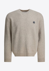 Maison Kitsuné Embroidered Fox Wool Sweater Beige PM00817KT11800335_0ed25bf9-5741-4ca6-bd34-2024bb103eb9