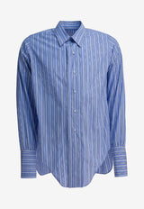 Maison Margiela Long-Sleeved Stripe Shirt Blue S29DT0006M35625002F_27fc9369-72c1-4ba6-a9ab-e90b56cc6552
