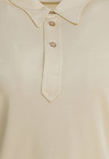 MM6 Maison Margiela Essential Polo T-shirt Beige S51GL0062M20134112_a1f229e0-675a-48a3-ac57-f4497f8cc204