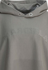 Maison Margiela Logo-Printed Hooded Sweatshirt Gray S51GU0139S25520803_1239a245-c2d5-428d-93d2-4c0497b2a86f