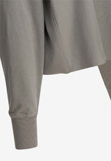 Maison Margiela Logo-Printed Hooded Sweatshirt Gray S51GU0139S25520803_1239a245-c2d5-428d-93d2-4c0497b2a86f