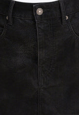 Isabel Marant Etoile Kimmy Faux Leather Mini Skirt Black 25AJU0363FAC3B01E01BK_82982