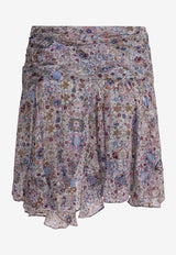 Isabel Marant Etoile Berenicia Asymmetric Mini Skirt Multicolor 25AJU0378FAC3J01E23EC_82292
