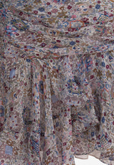 Isabel Marant Etoile Berenicia Asymmetric Mini Skirt Multicolor 25AJU0378FAC3J01E23EC_82292
