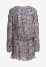 Isabel Marant Etoile Bess Floral Print Mini Dress Multicolor 25ARO0799FAC3J01E23EC_82977