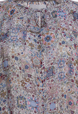 Isabel Marant Etoile Bess Floral Print Mini Dress Multicolor 25ARO0799FAC3J01E23EC_82977