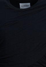 Isabel Marant Etoile Denise Draped Mini Dress Black 25ARO0842FAC3K01E01BK_ee1f2d94-cd53-49e1-bee7-b1669c1cdef0
