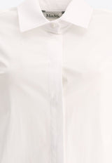 Max Mara Knut Long-Sleeved Button-Up Shirt White 2521116031KNUT001_82530
