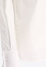 Max Mara Knut Long-Sleeved Button-Up Shirt White 2521116031KNUT001_82530