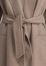 Max Mara Ludmilla Icon Belted Long Coat Beige 2521016051LUDMILLA032_82534