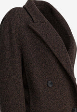 Max Mara Arco Double-Breasted Buttoned Coat Black 2521016443ARCO1234003_10845706-ed20-42ca-bc88-7042a10c704f