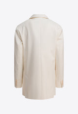 Max Mara Suez Olimpia Double-Breasted Blazer White 2521046071SUEZ005_82467