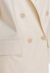 Max Mara Suez Olimpia Double-Breasted Blazer White 2521046071SUEZ005_82467