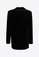 Max Mara Orario Double-Breasted Velvet Blazer Black 2521046181ORARIO007_1ddd3ba4-65a3-4601-bdf5-7b4486486854