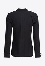 Max Mara Knut Long-Sleeved Button-Up Shirt Black 2521116031KNUT005_82714