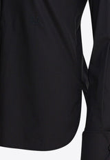 Max Mara Knut Long-Sleeved Button-Up Shirt Black 2521116031KNUT005_82714