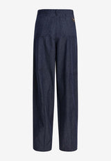 Max Mara Abetaia Denim-Effect Wide-Leg Pants Blue 2521136022ABETAIA048_3322be33-d0b3-4d56-ba35-c33fcc83af1d