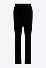 Cabreo Velvet Straight-Leg Pants