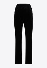 Max Mara Cabreo Velvet Straight-Leg Pants Black 2521136231CABREO007_f57ef3ce-bd20-4016-b29e-fbe2d3173b03