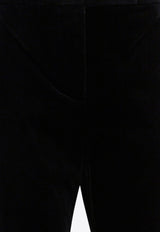 Cabreo Velvet Straight-Leg Pants