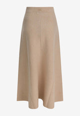 Max Mara Giberna Wool-Blend Flared Skirt Beige 2521306022GIBERNA006_b67b5d34-f328-4efb-9104-5de11e732ece
