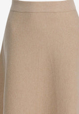Max Mara Giberna Wool-Blend Flared Skirt Beige 2521306022GIBERNA006_b67b5d34-f328-4efb-9104-5de11e732ece