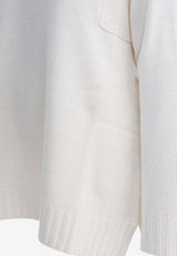 Max Mara Aceti Cashmere High-Neck Sweater White 2521366022ACETI004_10d6d49f-448c-495b-b7dc-a520a552af14