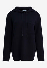 Max Mara Liana Wool Hooded Sweatshirt Blue 2521366132LIANA003_6c9961f2-1d43-45bc-8872-e73e5c59e6d4