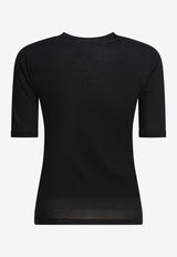 Max Mara Gerico Wool Knit Top Black 2521366161GERICO002_82851