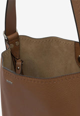 Max Mara Small Archetipo Leather Shoulder Bag Brown 2524516021ARCHETIPO1SV2001_1214e3da-7cb5-48a5-8f71-144e650d1103