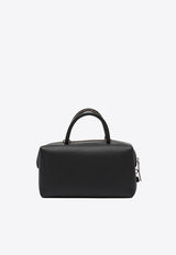 Max Mara Medium Leather Top Handle Bag Black 2524516121HOLDALLM005_80332eb6-651b-4554-8c7f-7c02324390b3