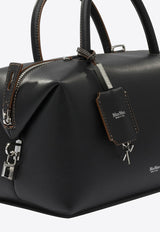 Max Mara Medium Leather Top Handle Bag Black 2524516121HOLDALLM005_80332eb6-651b-4554-8c7f-7c02324390b3