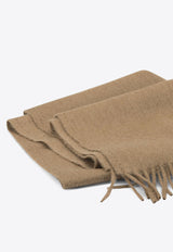 Max Mara Monogram Embroidered Wool Scarf Brown 2524546322WKCLARA001_86cb5ffc-eea9-439a-8c21-dbc46009654a