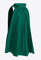 Max Mara Pianoforte Beber Taffeta Flared Mini Dress Green 2521226017BEBER010_eb7cf36d-4f1b-419c-a77b-f35e1f8fc343