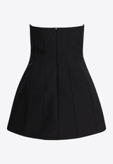 Max Mara Pianoforte Betel Strapless Mini Bustier Dress Black 2521236017BETEL004_82979