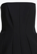 Max Mara Pianoforte Betel Strapless Mini Bustier Dress Black 2521236017BETEL004_82979