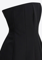 Max Mara Pianoforte Betel Strapless Mini Bustier Dress Black 2521236017BETEL004_82979