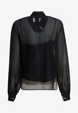 Max Mara Pianoforte Scafati Silk Chiffon Blouse Black 2521266014SCAFATI003_4209fd11-15e1-45b1-92e0-b1a94ea4a61c
