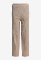 Max Mara Jardin Stitched Straight-Leg Pants Beige 2521336029JARDIN001_31d6614d-75e1-4a9c-9e92-590c58796ff2