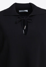 Max Mara Poltava Satin Blouse Black 2521366038POLTAVA005_82836