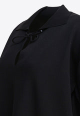 Max Mara Poltava Satin Blouse Black 2521366038POLTAVA005_82836