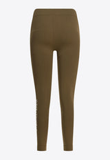 S Max Mara Basilea Logo Lettering Stretch Leggings Brown 2529816011BASILEA008_b51972fd-0759-4797-bfec-b3466e985e94