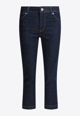 Sportmax Medicia Straight-Leg Cropped Jeans Blue 2522186065MEDICEA001_e69043dd-637b-4e2c-86f7-324f63a86a61